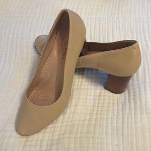 Marc Joseph New York Midtown Leather Nude Pumps Size 7